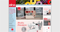 Desktop Screenshot of elna-naehmaschinen.de